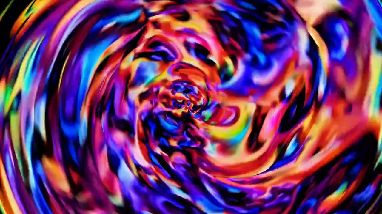Motivo Astratto Dinamico a Vortice Liquido Colorato