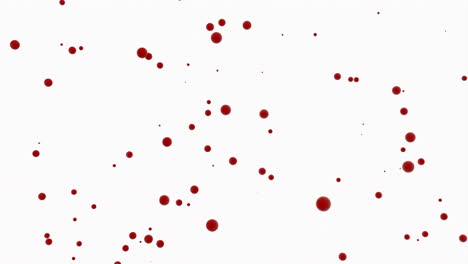 puntos rojos sobre fondo blanco