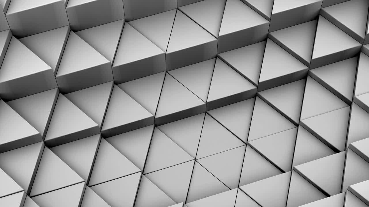 los triángulos formaron una onda