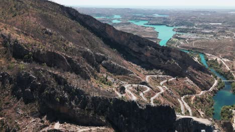 Aerial-Towards-Taurus-Mountains-In-Green-Canyon,-Antalya-Province,-Turkey