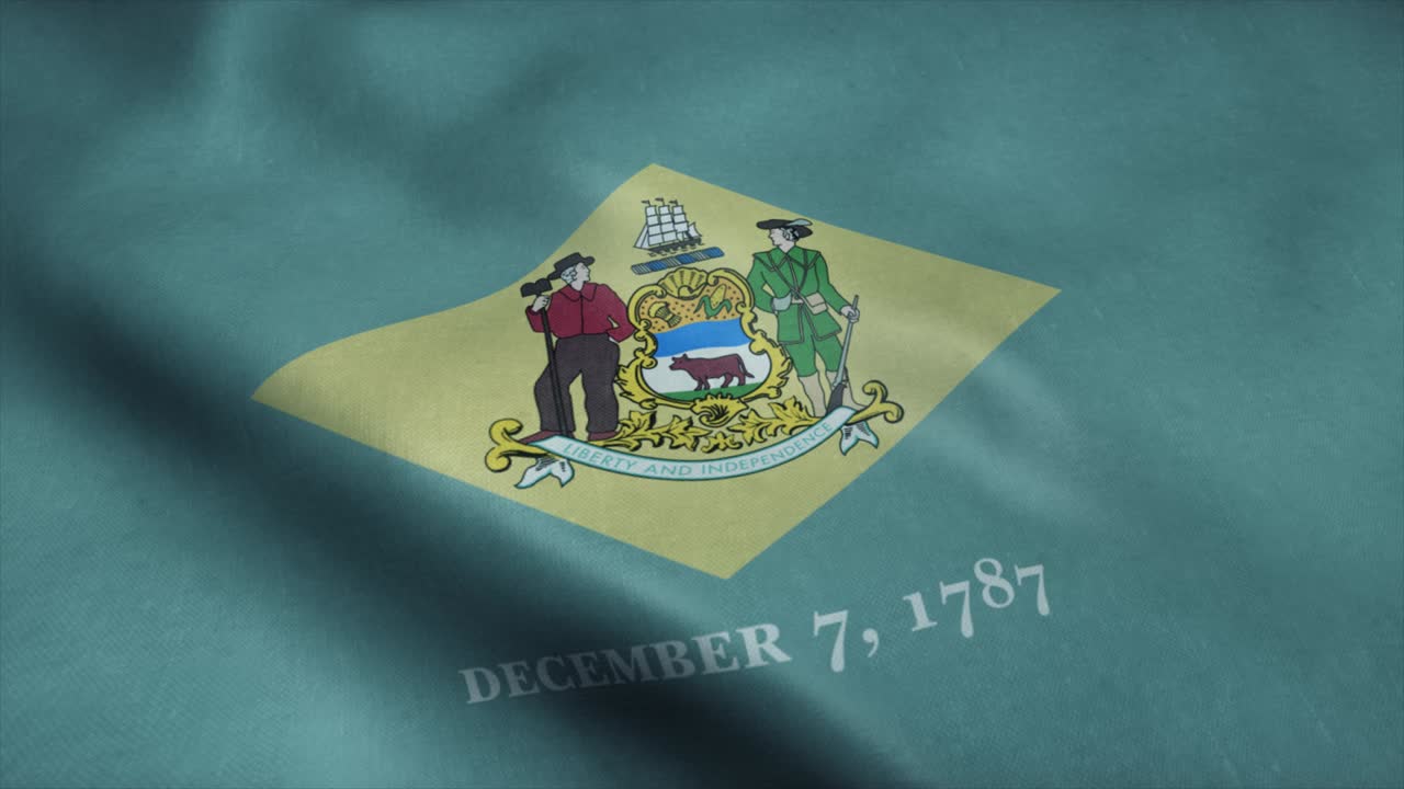 델라웨어 주의 발이 바람에 흔들리고 있습니다. 매우 상세한 직물 질감으로 완벽한 루프.