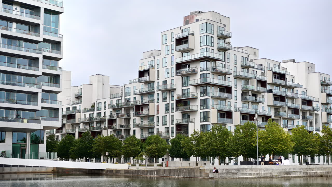 View of the Staevnen apartment complex in Copenhagen, Denmark