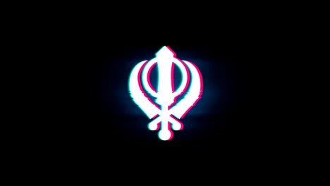 sikh khanda icon animation