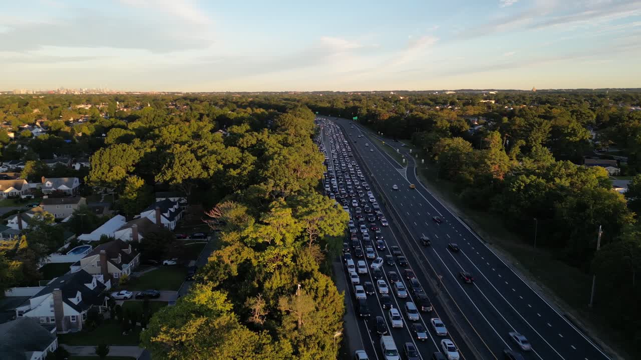 뉴욕주 롱아일랜드 남부 주립 공원도로의 조감도