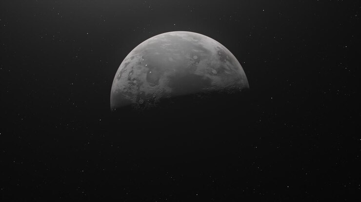 Planeta Mercúrio no Espaço - animação.