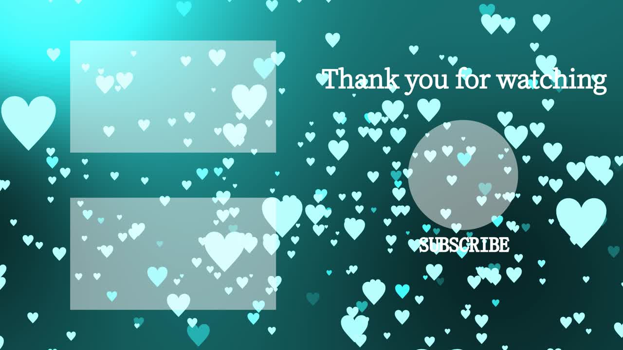 마크 그라데이션 입자, 엔드 카드, 엔딩 스크린, 모션 그래픽