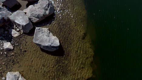 lake in aerial view