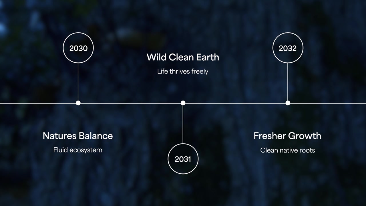 Animated Infographic Timeline About Nature and Environmental Sustainability