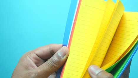 colorful notebook