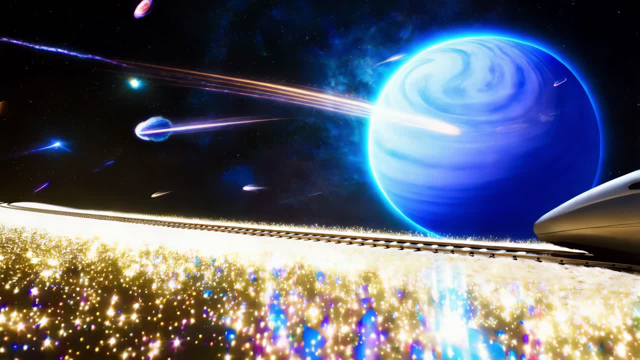 은하계를 가로지르는 우주 열차