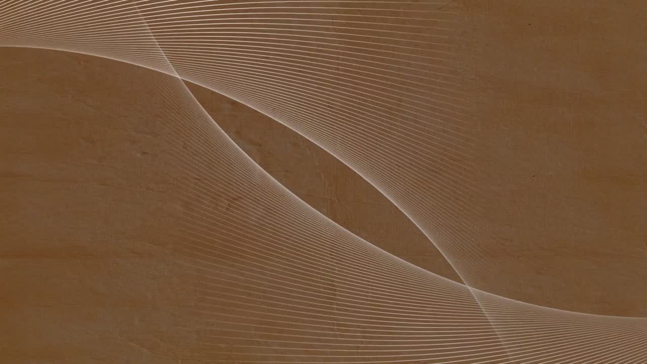 Animazione di forme in movimento su sfondo marrone