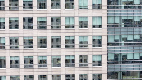 canary wharf office windows, london docklands