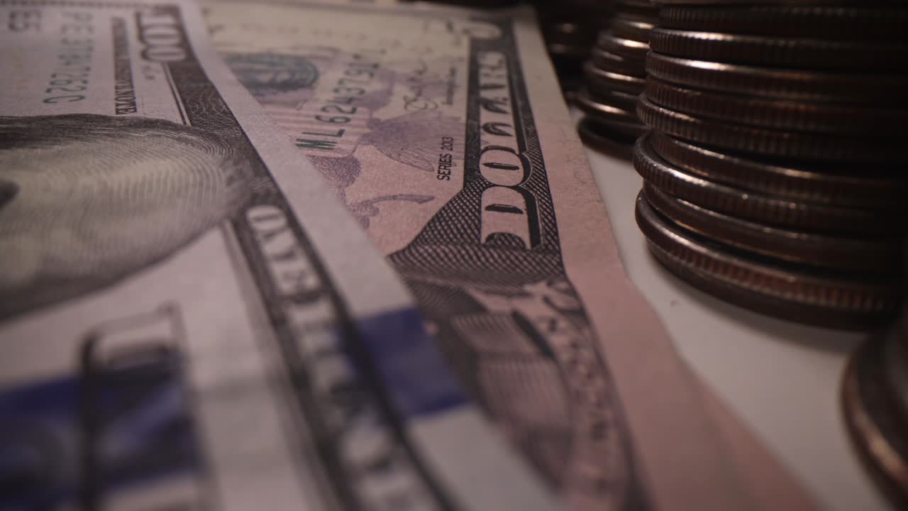 Cash hundred dollar bills dollar background