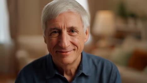 smiling senior man portrait