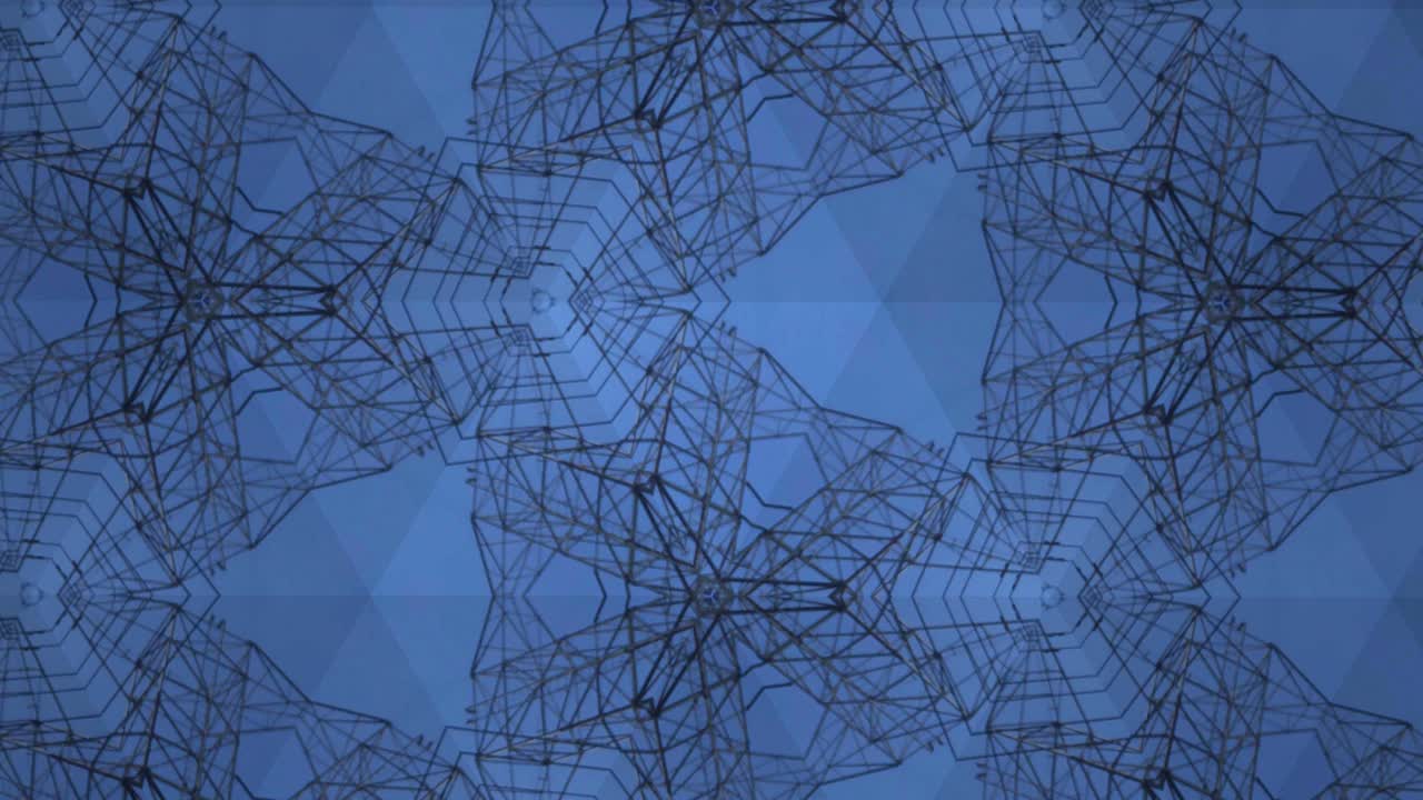 blue and white kaleidoscope