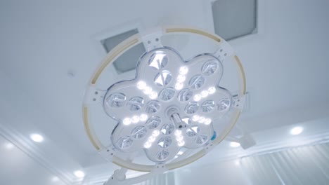 surgical light in an operating room