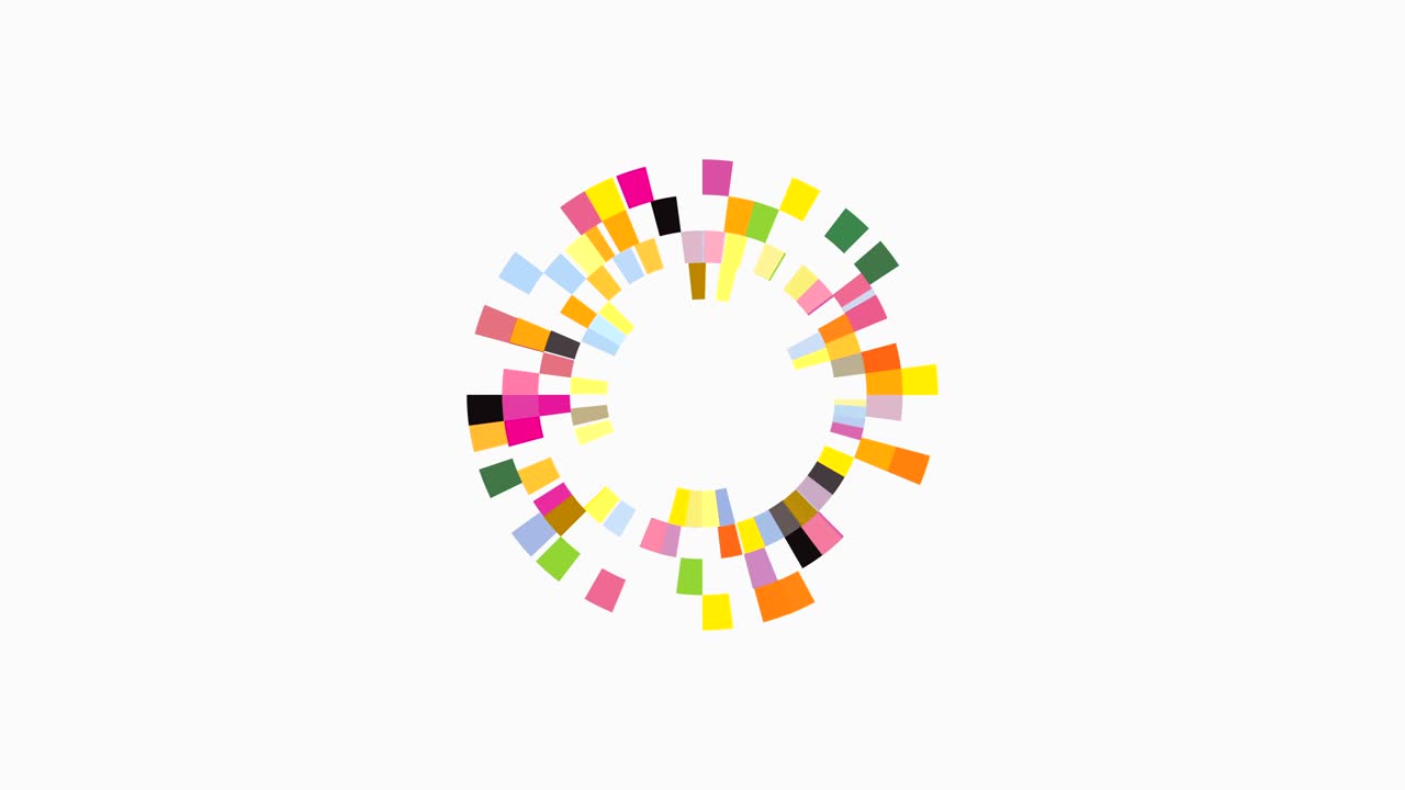 templata de diseño de imágenes abstractas del círculo creativo. tecnología de negocios corporativos símbolo creativo. gráfico de movimiento.4k,29.97 fps