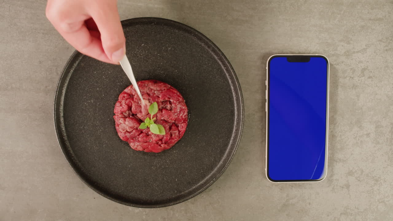 Preparing Raw Beef Tartare