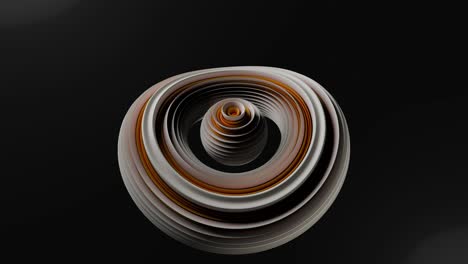dynamic waves and futuristic elements in colors hues. Modern tech designs. 3d animation