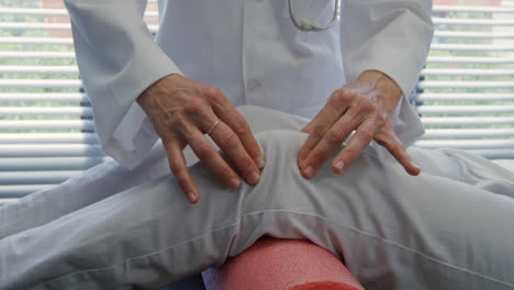 physiotherapist at work in a hospital