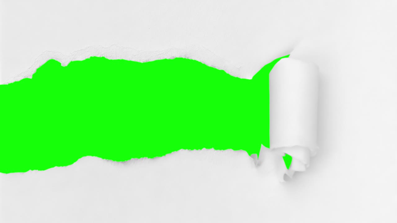 Torn paper effect featuring a live mockup style for dynamic presentations, animation, transparent 4K