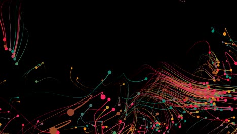 4k abstract particles with trails.