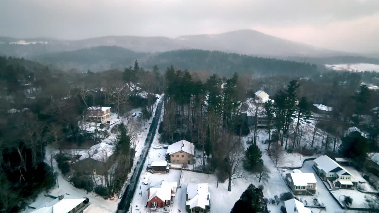winter aerial blowing rock nc aerial pullout