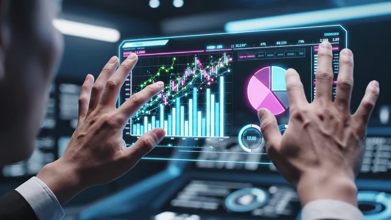 Financial Data Analysis on Futuristic Interface