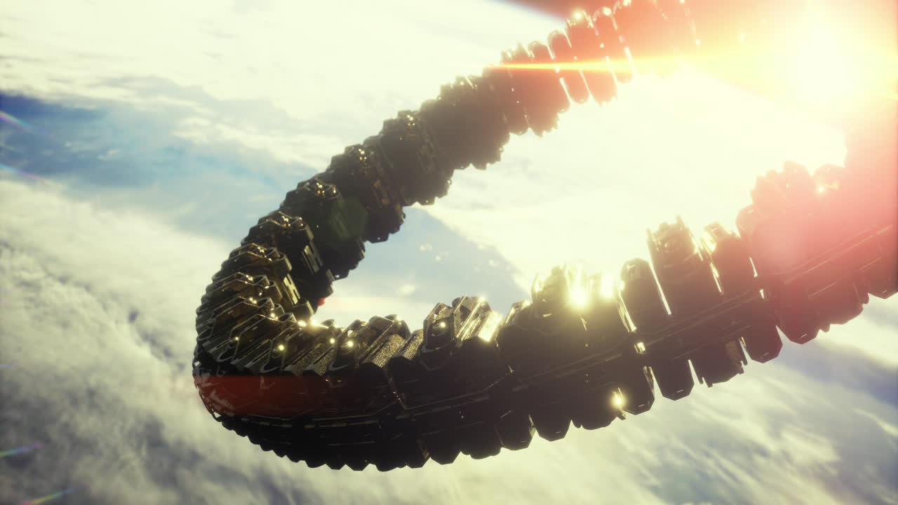 지구 도를 돌고 있는 미래의 우주 정거장