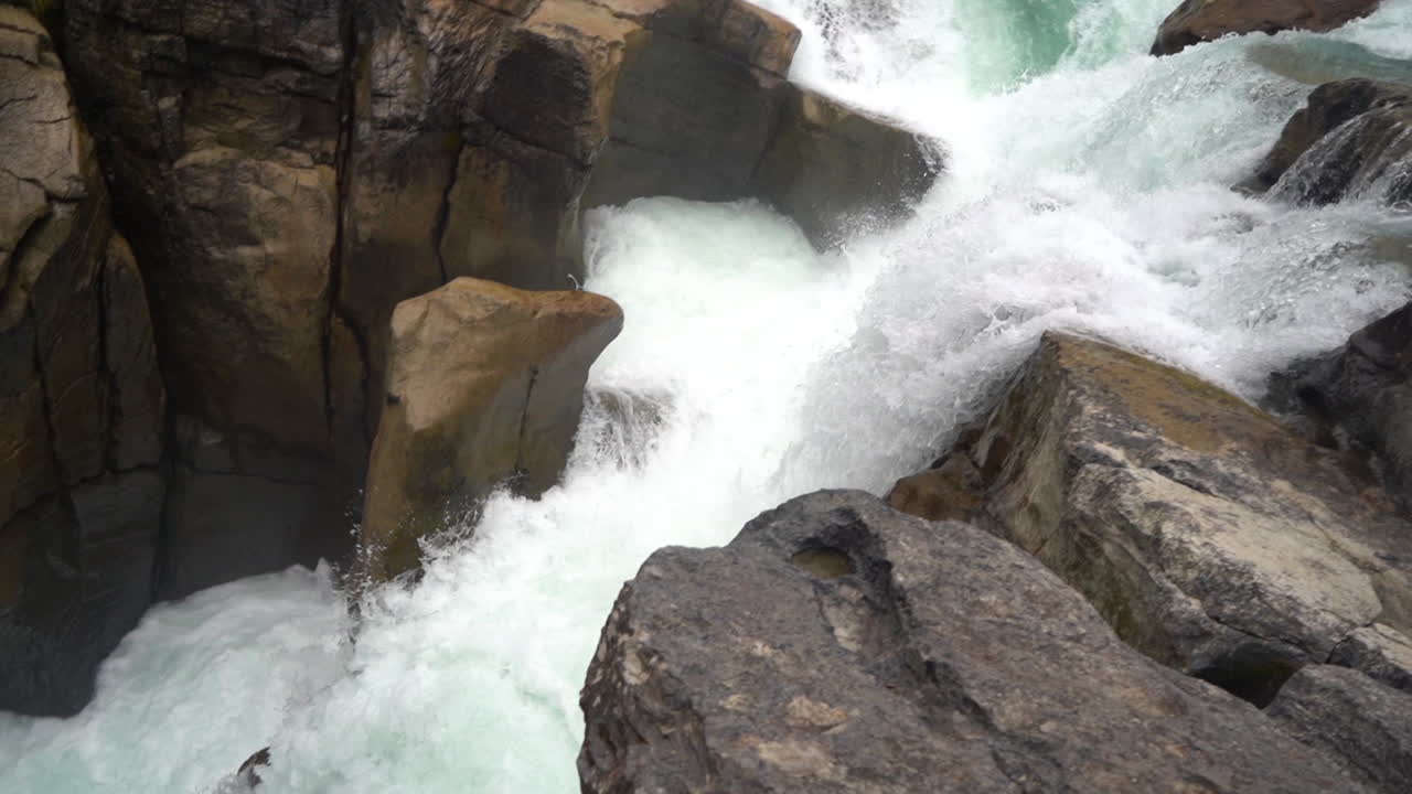 선왑타 폭포, 재스퍼 국립공원, 앨버타, 캐나다