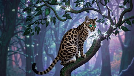 magical forest cat