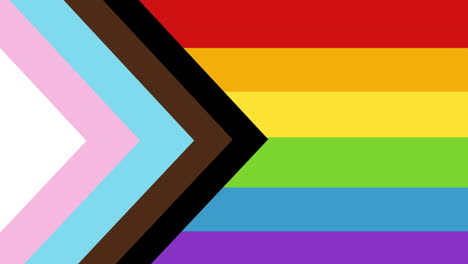 animación de flechas y líneas de colores sobre fondo blanco