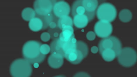 confeti azul de moda y bokeh en degradado negro