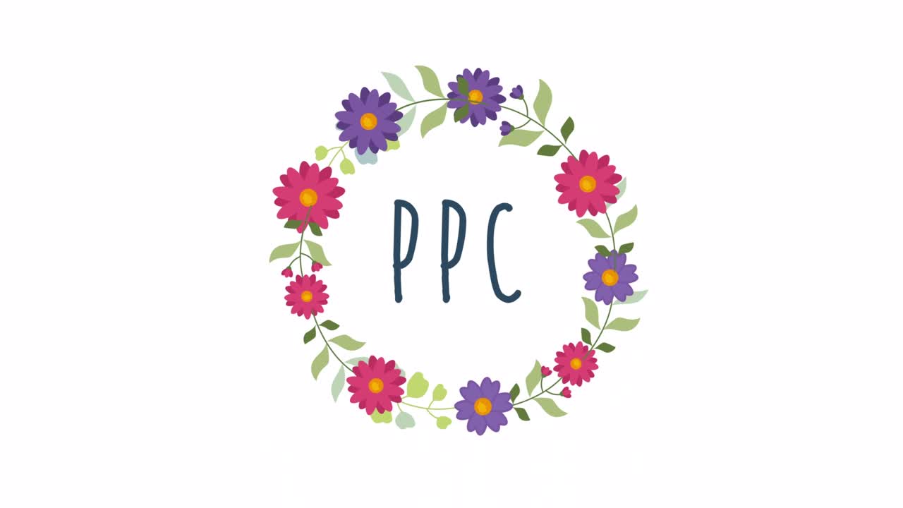 concepto de flor de ppc