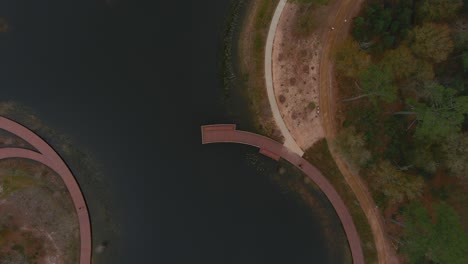 Aerial-view-of-the-Memorial-Conservancy-Park-in-Houston,-Texas