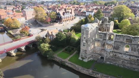 Newark-On-Trent-Great-North-Road-Bridge-über-River-Castle-Und-Stadt-Im-Hintergrund