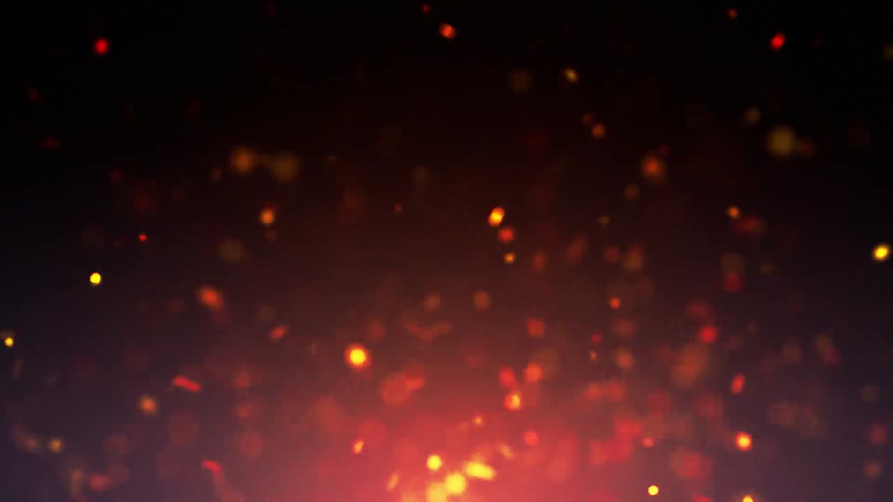 Glittering particles sparkle and drift along on a soft current