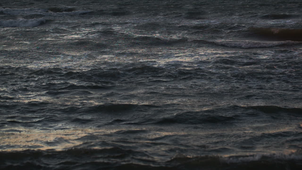 Premium stock video - Wavy sea with ripple crests