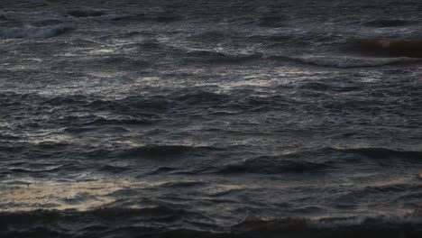 wavy sea with ripple crests
