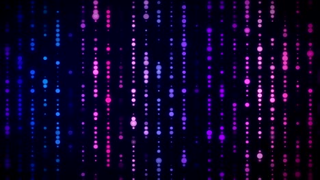 fondo sin costuras de partículas multicolores, bucle de 4k