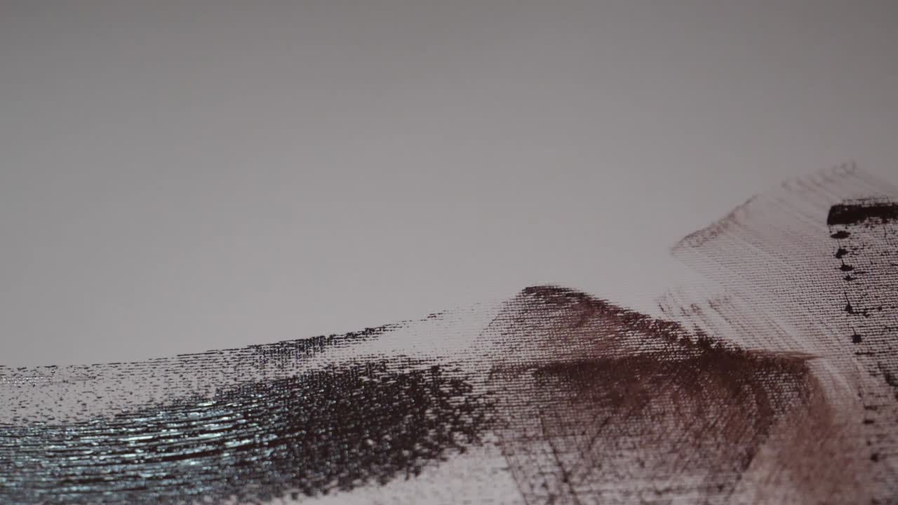 Preparing the canvas for a painting, base colour, painting with acrylic