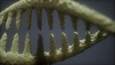 partículas brillantes adn renderizado en 3d