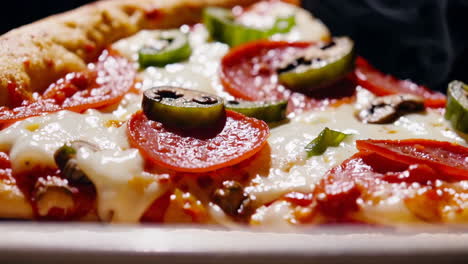 delicious pizza slice