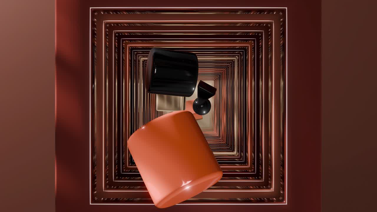 터널 관점에서 추상적인 기하학적 모양