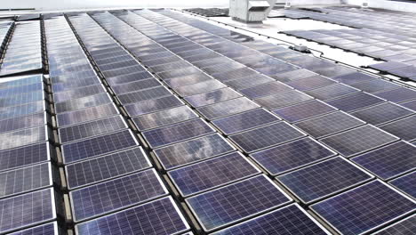 aerial footage of a large solar array.