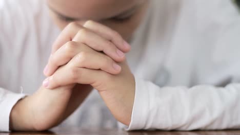 praying to god with bible on white background with people stock video stock footage