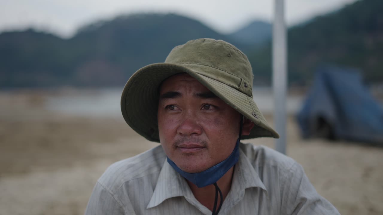 Portrait of a Man in a Rural Setting