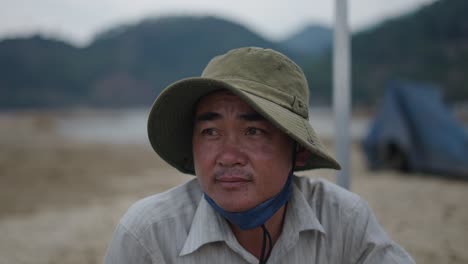 portrait of a man in a rural setting
