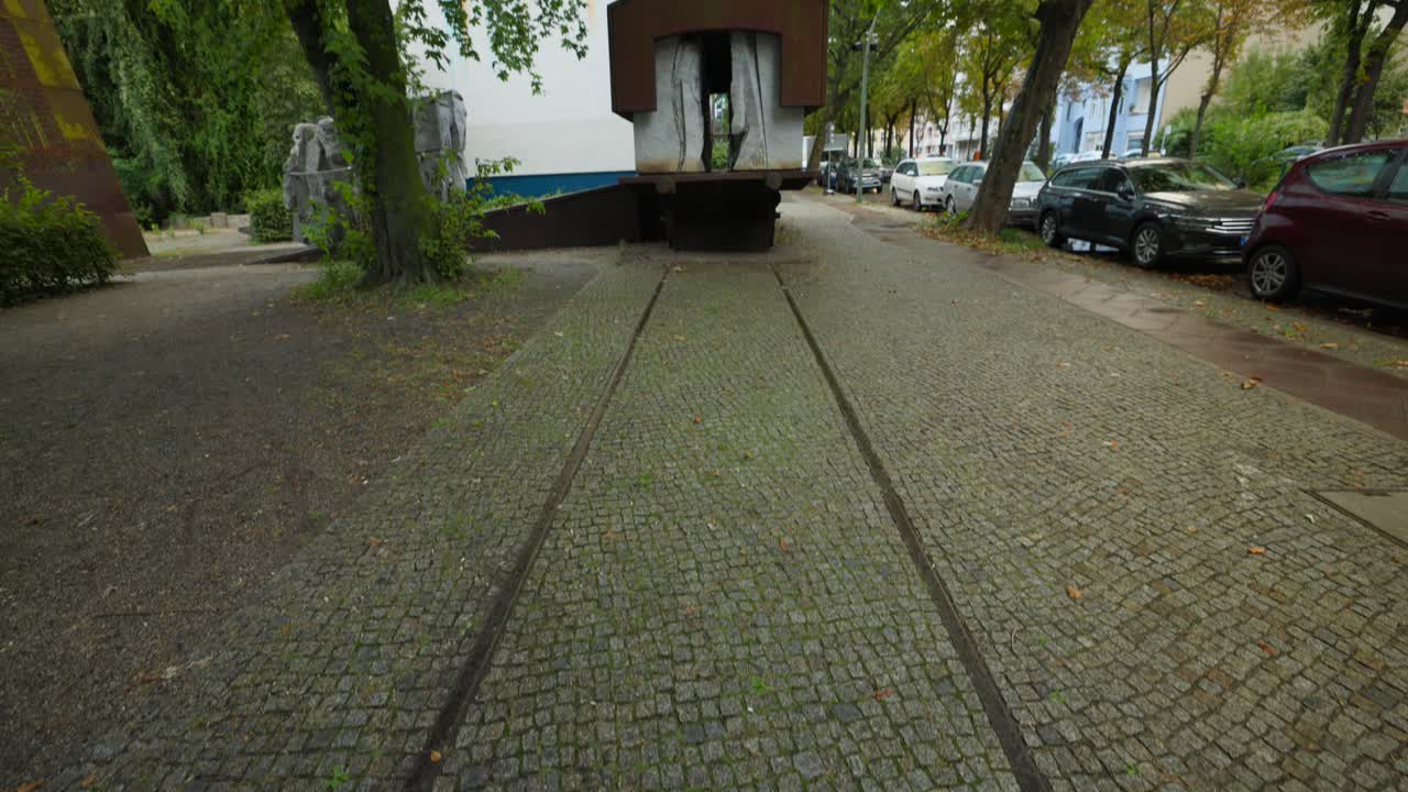 Old tram tracks in Berlin