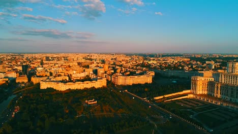 aerial clip of bucharest, romania by dji phantom4pro